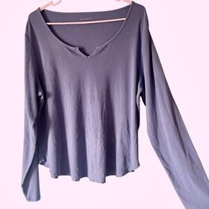 Old Navy Ribbed Blue Shirt
